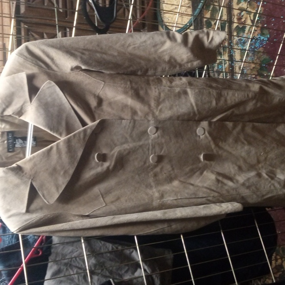 A leather trench coat by bebe